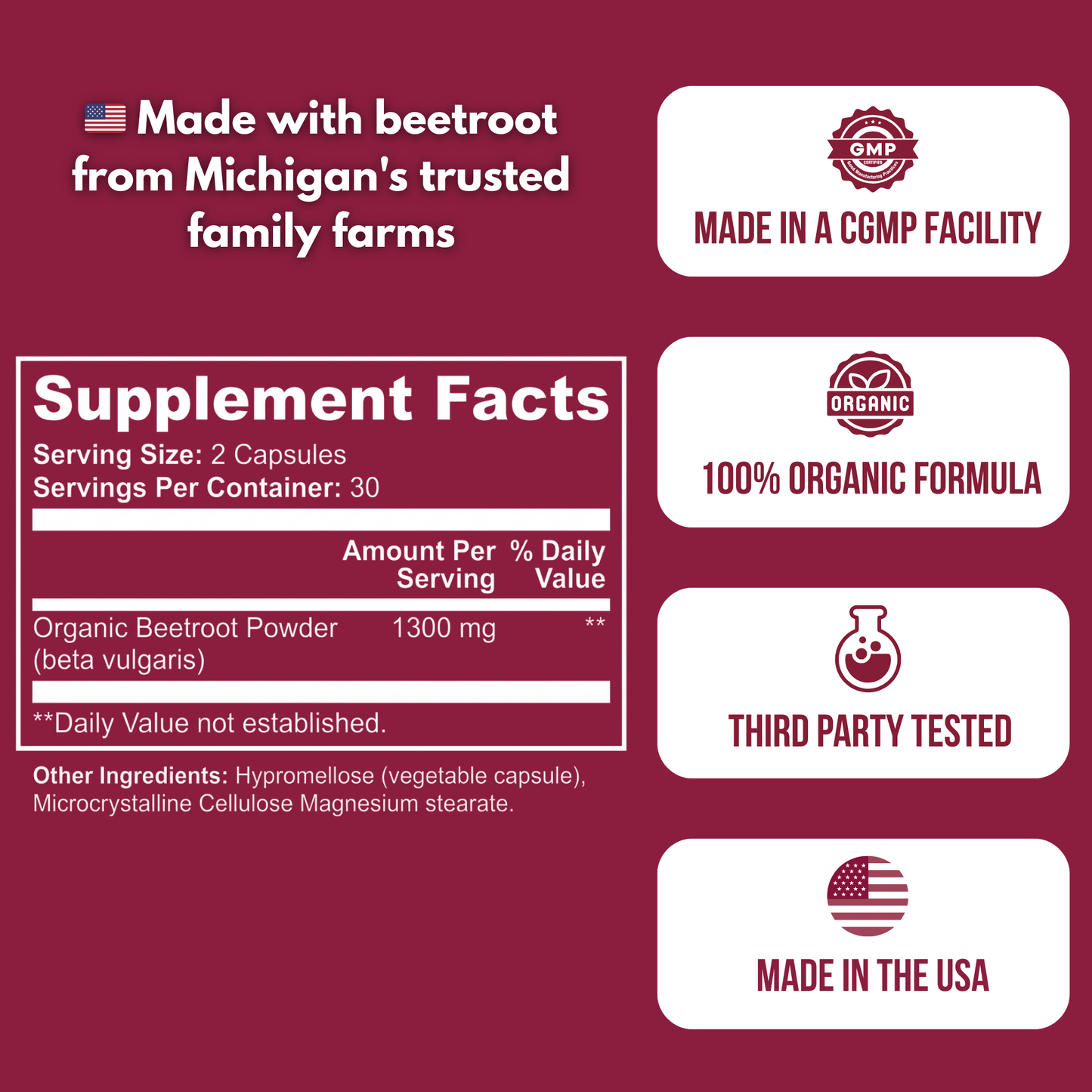 NatureRoot Organic Beetroot Hearing Supplement