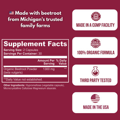 NatureRoot Organic Beetroot Hearing Supplement