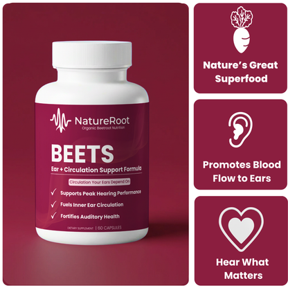 NatureRoot Organic Beetroot Hearing Supplement