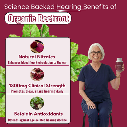 NatureRoot Organic Beetroot Hearing Supplement